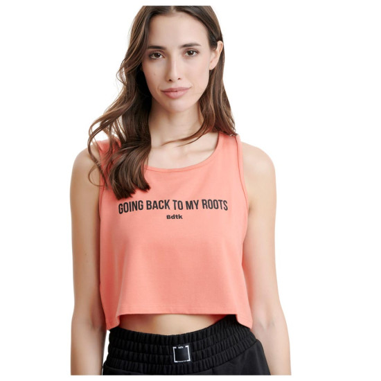 Bodytalk Γυναικεία αμάνικη μπλούζα crop